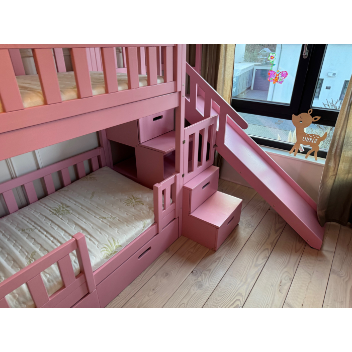 Etagenbett aus Naturholz